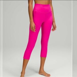 Lululemon align high rise crop leggings 21” size 6